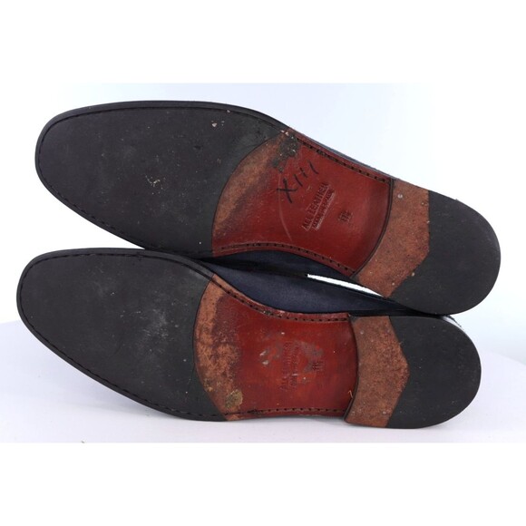 Saks Fifth Avenue Black $180 Men\'s Horsebit Loafers Shoes Size 11.5 M Suede Blue